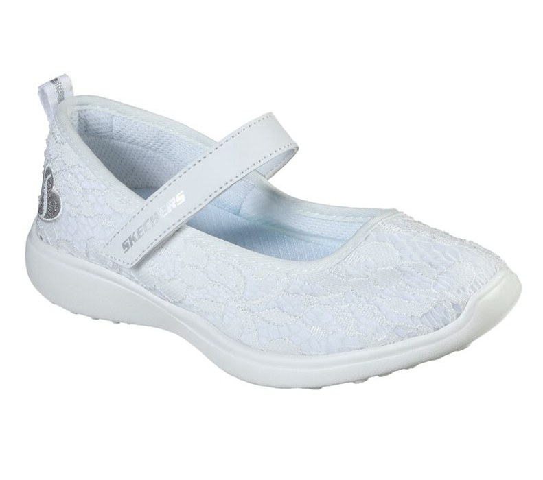 Skechers Flickor Vita Fritidsskor - Microstrides - Lovely Lacey - Sverige (NKDQI-7563)